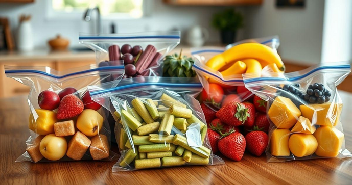 Embalagem ziplock é a solução ideal para conservar alimentos e organizar seu dia a dia