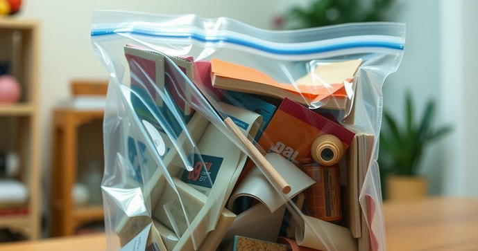 Saco plástico com fecho ziplock é a solução ideal para organização e armazenamento seguro