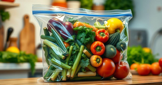 Saco Ziplock Grande é a Solução Prática para Organizar e Armazenar Seus Alimentos