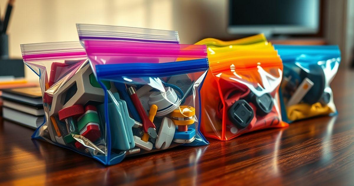Saquinhos Plásticos com Fecho Ziplock: Organize e Proteja Seus Itens